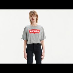 Levi’s reverse logo crop top